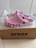 卡骆驰（CROCS）洞洞鞋贝雅卡骆班轻便耐磨一脚蹬休闲鞋|205089 芭蕾粉/糖果粉-6TG 37 /38(230mm) 实拍图