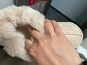2026新款棉拖鞋女毛绒女士单鞋外穿雪地靴家居棉鞋防滑棉拖毛毛拖 8809雪地靴-米色 38 -39适合37-38 实拍图