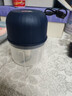 绞肉机小型打蒜器家用绞蒜切蒜器多功能辅食料理机电动蒜泥神器蒜蓉机自动切菜机压蒜器 宝蓝色- 0.26L （升级大电机） 实拍图