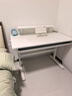 黑白调A2学习桌书桌儿童桌椅实木升降桌子写字桌电脑桌进口橡胶木1.2m 实拍图