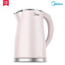美的（Midea）电热水壶电水壶烧水壶养生双层防烫 0涂层 食品级304不锈钢1500W快速沸腾1.7L大容量 HJ1705 实拍图