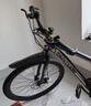 EG7山地自行车成人学生变速越野单车双减震赛车26寸青少年男女 辐条【加厚防滑轮-更安全】黑白 26寸21速【适合：160-180CM】 实拍图