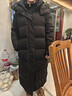 京东京造羽绒服女90鸭绒泡芙春秋新年战袍新款女士外套 中长款黑色 S 实拍图