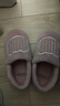 京东京造家居包脚棉拖鞋冬季室内防臭防滑保暖厚底踩屎感女款 花簇粉40-41 实拍图