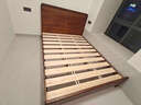 京东京造家居悦枫实木床 天然橡胶木 主卧双人床胡桃色1.5×2米 实拍图
