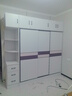 白浅【免费安装】衣柜卧室储物柜子移门衣橱简易推拉门大衣柜 【三门】2米主柜+顶柜+边柜 实拍图