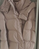 京东京造羽绒服女90鸭绒泡芙冬季新款女士外套 中长款 柔雾粉 XL 实拍图