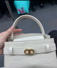 CHARLES&KEITH鳄鱼纹凯莉包手提斜挎婚包包女包生日礼物新年礼物CK2-50270880-1 Ivory象牙色 S 实拍图