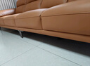 全友家居 现代简约头层牛皮直排式大象耳朵大户型真皮艺一字沙发客厅 实拍图