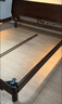 源氏木语全实木床现代简约橡木多功能主卧大床北欧风小户型卧室夜灯双人床 橡木胡桃色低铺1.5*2m无垫 实拍图