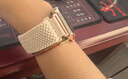 新款适用华为Watch FIT4/3手表表带fit2编织磁吸fit尼龙磁吸表扣pro智能运动三代男女手链替换腕带 【升级编织磁吸】星光色 适用华为FIT3/4/4pro【银色连接器】 实拍图