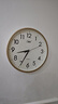康巴丝（Compas）挂钟客厅 12英寸简约静音客厅石英钟表挂墙时钟 C2866 金色30.5cm 实拍图