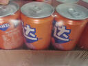 可口可乐（Coca-Cola）芬达Fanta 橙味汽水摩登罐碳酸饮料330ml*24罐 包装随机发 实拍图