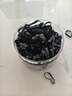 优家（UPLUS）高弹力一次性黑头绳【加宽加厚500根】小皮筋扎头发发绳发圈 实拍图