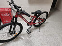京东京造 24英寸青少年山地车自行车铝合金禧玛诺7速碟刹成年人学生红色 实拍图
