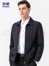 罗蒙外套男秋季商务男士翻领行政夹克上衣干部厅局风爸爸装i8藏青3XL 实拍图