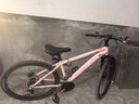 凤凰（Phoenix） 上海凤凰山地自行车成人男士女式学生变速宽胎越野赛车公路单车 钢架辐条轮粉【省力全轴承】 26寸24速【参考:158-188cm】 实拍图