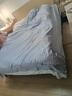 富安娜家纺全棉四件套 60S贡缎高支高密素绣床品套件单双人203*229cm蓝家居馆 实拍图