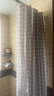 美居客 浴帘 防水淋浴帘 北欧雅灰加厚浴帘布窗帘浴室隔断帘150*200CM 实拍图