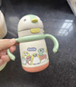 babycare儿童保温杯婴幼儿学饮宝宝吸管杯316L不锈钢保温杯幼儿园保温水壶 赠直通吸嘴- 把手款浅嗬绿 300ml 实拍图