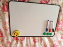 飞博士桌面小白板带支架可手持双面可擦写字板便携软边儿童小黑板家用记事备忘板办公计划板直播间提示板 实拍图