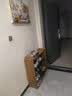 坤奉家用鞋柜门口楠竹多层收纳鞋柜防尘鞋架多层分层隔板竹材户门鞋架 【蔚蓝防尘布帘】五层-长80 实拍图
