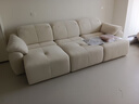 美柏云朵沙发布艺客厅奶油雪尼尔家用中古风沙发床两用太空云功能沙发 旗舰版3.05米（舒适坐感+app语音控制） 【RM系列 | 抗螨抗菌猫抓布】 实拍图