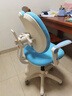 读书郎儿童学习椅追背双背矫姿中小学生写作业写字家用可升降调节036 真追背8cm+一键启动+升降脚踏蓝 实拍图