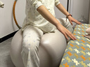Keep瑜伽球孕妇助产大龙球婴儿哄睡萝卜蹲感统训练健身球 燕麦白65cm 实拍图