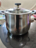 爱仕达（ASD）汤锅 304不锈钢加厚炖锅 加高加大焖煮锅 24CM燃气电磁炉通用H5 实拍图