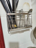 帅仕（shuaishi）厨房置物架304不锈钢筷子收纳盒筷子筒筷子笼壁挂式筷笼沥水筷篓 实拍图