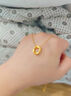 中国黄金（CHINA GOLD）莫比乌斯环黄金吊坠女足金锁骨项链爱无止境情人节礼物送女友老婆 【今/次日达】莫比乌斯吊坠+S925链 约0.3g 实拍图