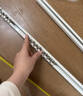 铭聚布艺（MINGJU）窗帘粘贴轨道免打孔飘窗门帘隔断滑轨顶装侧装超薄单轨白色1.5米 实拍图