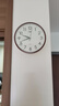 康巴丝（Compas）挂钟客厅静音简约客厅石英钟表挂墙时钟 c2855 金色 26cm直径 实拍图