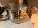 京东京造锤纹不锈钢小奶锅 雪平锅蒸锅汤锅婴儿辅食锅 带盖带蒸屉18cm 实拍图