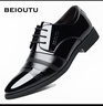 北欧图（BEIOUTU）商务正装皮鞋男士亮皮时尚舒适耐磨软面鞋子男 6708 黑色 45  实拍图