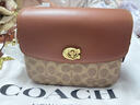 蔻驰（COACH）【礼物】经典标志CASSIE19号单肩斜挎包翻盖冬季女包 棕黄色锈色（新版） 实拍图