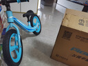 飞鸽儿童平衡车2-6岁儿童滑步车宝宝平衡车儿童车带脚踏儿童滑行车 14寸 骑士蓝 |镁合金车架+充气轮 实拍图