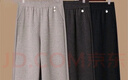 雪夕（XUEXI）妈妈秋冬装加绒加厚毛呢直筒裤中老年女冬季松紧腰休闲裤新款长裤 实拍图