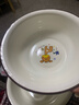辉成绘通 加厚搪瓷盆搪瓷碗老式怀旧碗特厚卡通菜盆汤碗洗脸婴儿 儿童PP盆 18cm卡通或花一个颜色随机 实拍图