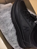 稻草人秋冬新款男鞋休闲鞋皮鞋男士跑步运动鞋轻质舒适 501 刺绣黑色 42 实拍图