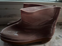 丽都依臣 雨鞋女 低筒劳保防水水鞋时尚外穿雨靴防滑防水胶鞋加厚耐磨钓鱼厨房工地洗车专用定制轻便舒适 实拍图