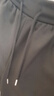 啄木鸟【纯棉休闲】休闲运动裤男秋冬大码宽松束脚卫裤冬加绒加厚 【春秋款】直筒黑色 XL （建议115-135斤） 实拍图