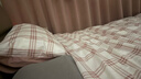 MUJI柔软洗棉被套套装 床单式/加大双人床用 粉色小格纹 水洗棉纯棉学生儿童宿舍 实拍图
