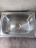 高冈水槽304加厚不锈钢洗菜盆大单槽洗碗厨房水池家用淘菜洗菜盆菜池 单槽55X40+冷热龙头+下水配件 实拍图