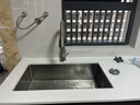 悍高（HIGOLD） 厨房水槽304不锈钢手工压纹大单槽家用台下洗菜盆家用洗碗槽水池 【满配套餐】75×43抽拉龙头 实拍图