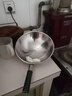 瑞安不锈钢炒锅不粘锅家用圆底传家锅燃气灶凹面电磁炉专用炒菜锅 圆底32CM无耳【有盖】-银色 32cm 实拍图