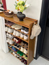 小匠材鞋架家用门口多层入户柜简易玄关防尘收纳鞋柜茶色7层90cm 实拍图