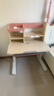 生活诚品儿童学习桌椅套装进口实木儿童书桌椅小学生写字桌椅可升降小户型 ME7504单桌(90CM 粉色) 实拍图