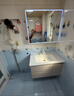 小米嘉美系列浴室柜陶瓷一体盆太空铝合金蜂窝铝洗手盆柜组合洗漱台洗脸台 80cm智能美妆方镜+陶瓷一体盆 实拍图